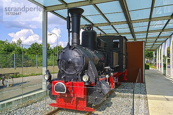 Schmalspurlokomotive Walhalla-Bockerl  Walhalla-Eisenbahn  Regensburg  Oberpfalz  Bayern  Deutschland  Europa