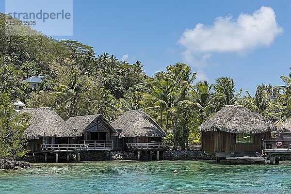 Bungalows am Wasser  Sofitel Resort  Marara Beach  Bora Bora  Französisch-Polynesien  Ozeanien