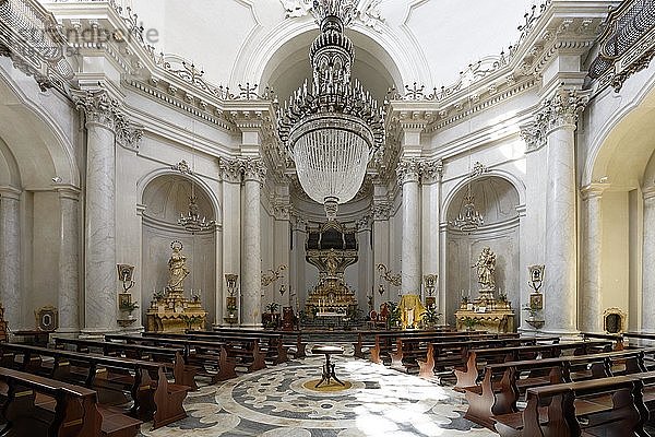 Abteikirche Sant'Agata  Innenansicht  Catania  Sizilien  Italien  Europa