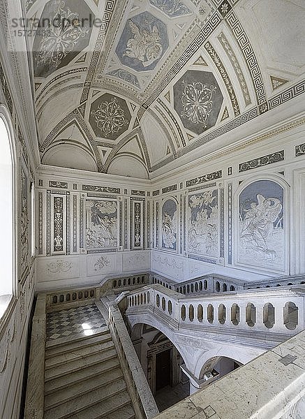 Kloster von San Nicola  Treppenhaus  Catania  Sizilien  Italien  Europa