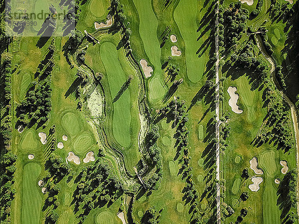 Luftaufnahme des Golfplatzes  Prato  Italien