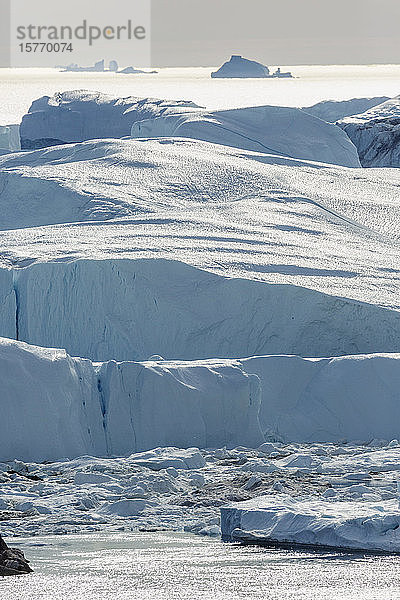 Schmelzende polare Eisberge Grönland