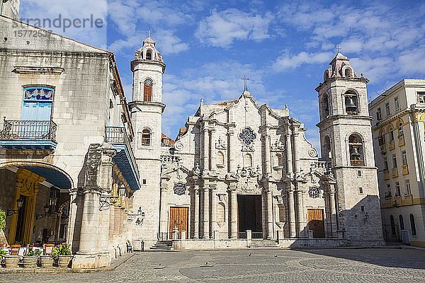 Kathedrale de San Cristobal  Plaza de la Cathedral  Altstadt  UNESCO-Weltkulturerbe; Havanna  Kuba