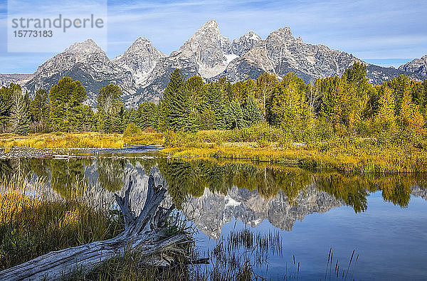 Grand Teton National Park im Herbst; Wyoming  Vereinigte Staaten von Amerika