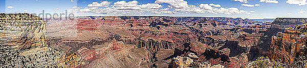 Blick auf den Grand Canyon vom Maricopa Point  South Rim; Arizona  Vereinigte Staaten von Amerika