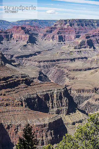 Blick auf den Grand Canyon vom Hermit Trailhead; Arizona  Vereinigte Staaten von Amerika