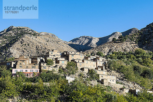 Bergdorf im Panjshir-Tal  Afghanistan  Asien