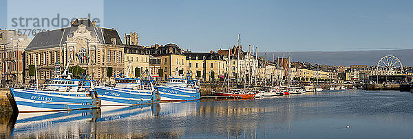 Fischereihafen am Hafen von Dieppe  Dieppe  Seine-Maritime  Normandie  Frankreich  Europa