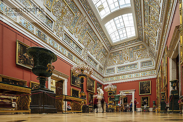Das Innere des Staatlichen Eremitage-Museums  UNESCO-Weltkulturerbe  St. Petersburg  Gebiet Leningrad  Russland  Europa