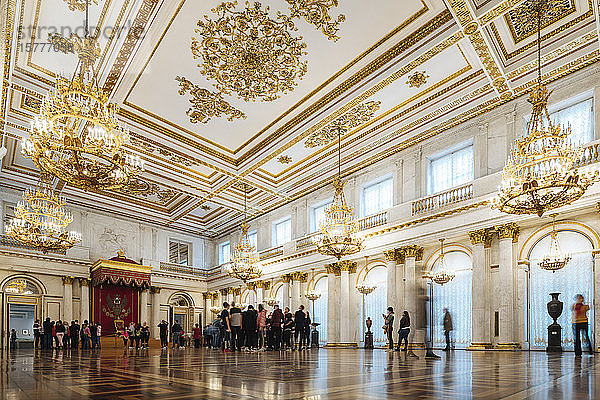 Das Innere des Staatlichen Eremitage-Museums  UNESCO-Weltkulturerbe  St. Petersburg  Gebiet Leningrad  Russland  Europa