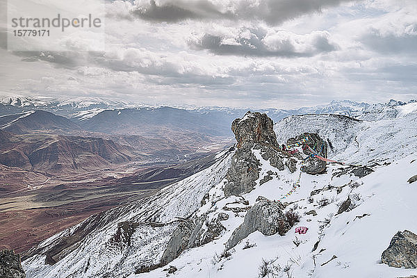 Schneebedeckte Bergketten  Dêngqên  Xizang  China