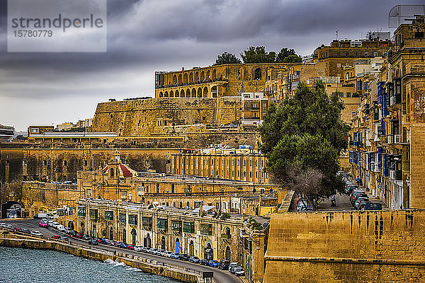 Malta  Valletta  Blick auf die Altstadt