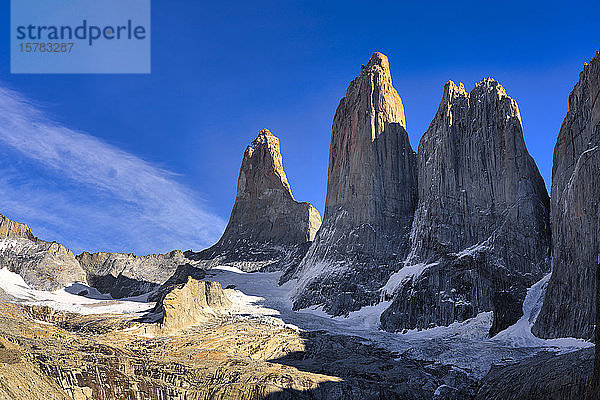 Chile  Provinz Ultima Esperanza  Szenische Ansicht von Torres del Paine