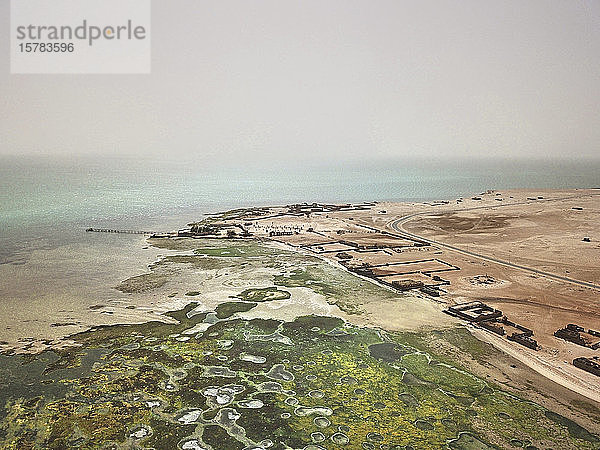 Mauretanien  Nouadhibou  Luftaufnahme der Küstenlinie