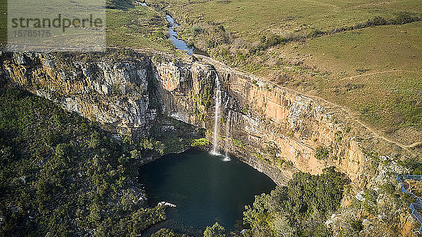 Südafrika  Mpumalanga  Luftaufnahme von Mac-Mac Falls