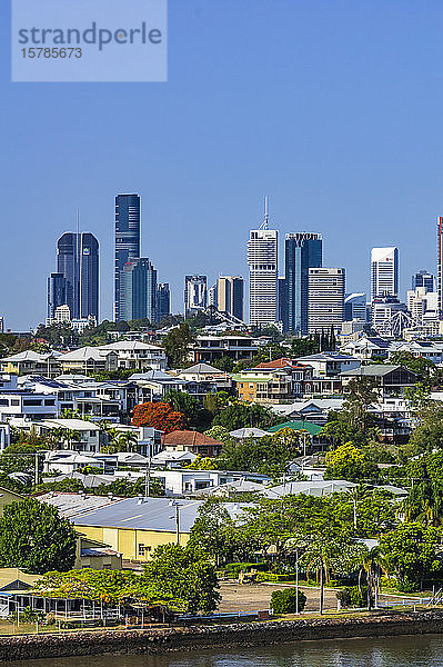Australien  Queensland  Brisbane  Stadtsilhouette
