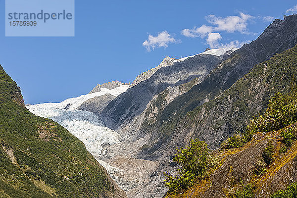 Neuseeland  Westland-Distrikt  Franz Josef  Szenische Ansicht des Franz-Josef-Gletschers
