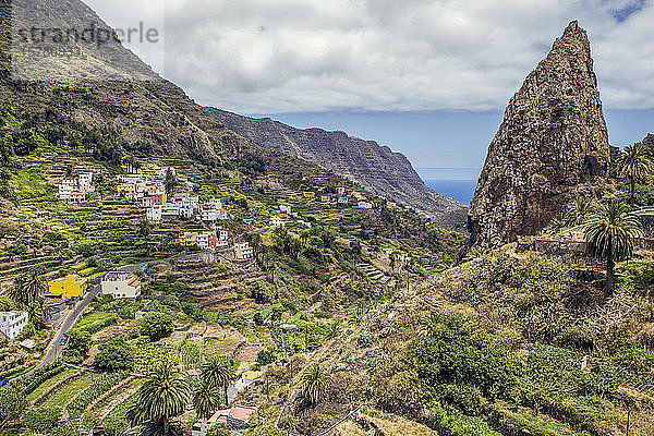 Spanien  La Gomera  Hermigua  Roques de San Pedro