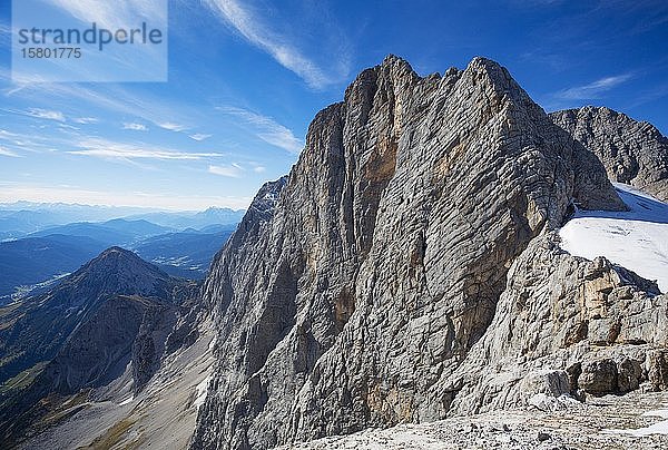 Dachsteinmassiv  Dachstein-Südwand  Hoher Dachstein  Österreich  Europa