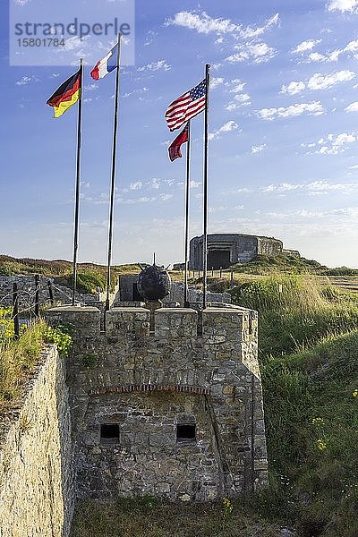 Bunkeranlagen aus dem 2. Weltkrieg  Atlantic Battle Memorial Museum  Camaret-sur-Mer  Département Finistère  Frankreich  Europa