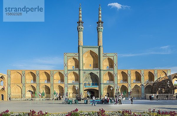 Fassade des Amir Chaqmaq-Komplexes  Yzad  Provinz Yazd  Iran  Asien