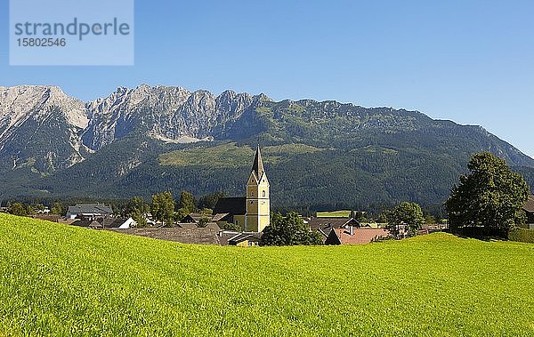 Bad Mitterndorf mit Grimming  Salzkasmmergut  Steiermark  Österreich  Europa