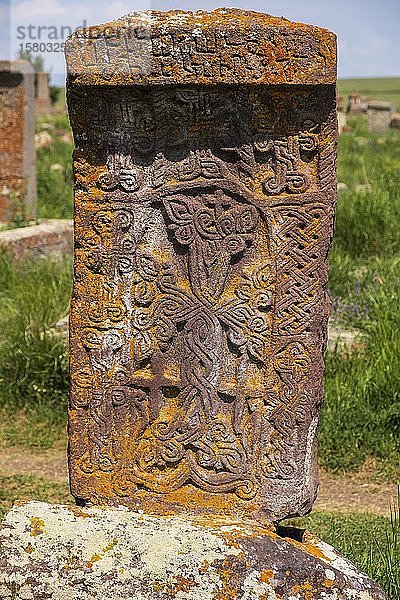 Friedhof mit Kreuzsteinen  Noratus  Gegharkhunik  Armenien  Asien