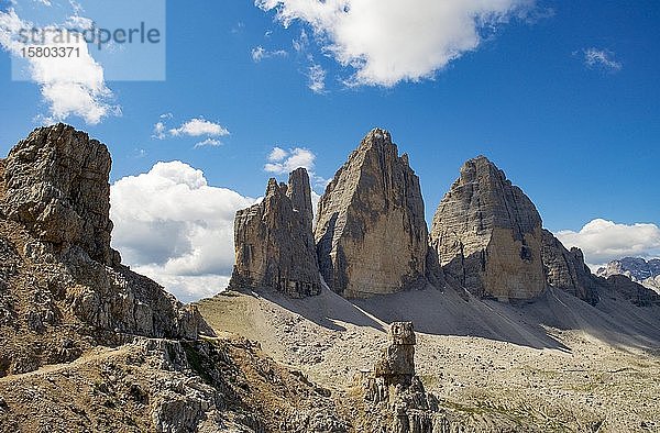 Drei Zinnen  Sextner Dolomiten  Südtirol  Südtirol  Italien  Europa