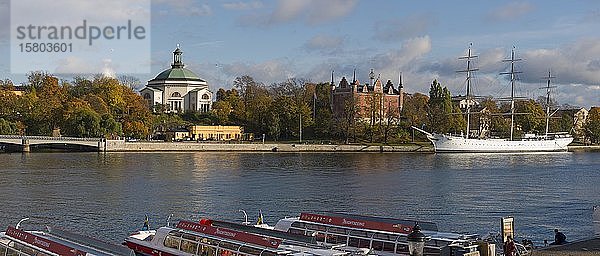 Chapman  Skeppsholmen  Haus der Admiralität  Skeppholmkyrkan  Stockholm  Schweden  Europa