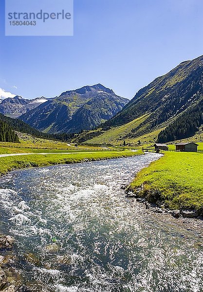 Krimmler Achental  Krimmler Tauernhaus  Krimmler Ache  Krimml  Pinzgau  Bundesland Salzburg  Österreich  Europa