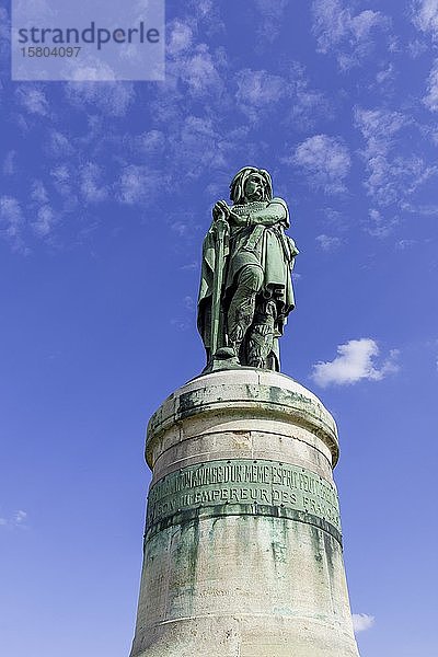 Statue von Vercingétorix  Alise-Sainte-Reine  Département Côte-d'Or  Frankreich  Europa