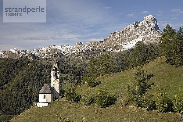 Barbarakapelle  Wengen  Dolomiten  Südtirol  Italien  Europa