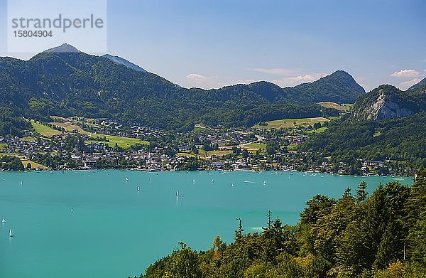 Wolfgangsee  Sankt Gilgen am Wolfgangsee  Salzkammergut  Österreich  Europa