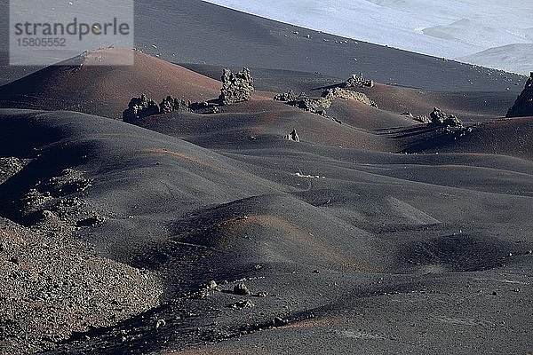 Vulkanische Mondlandschaft  Reserva La Payunia  Provinz Mendoza  Argentinien  Südamerika