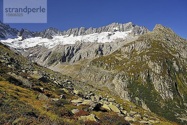 Damma-Gletscher  Göscheneralp  Kanton Uri  Schweiz  Europa