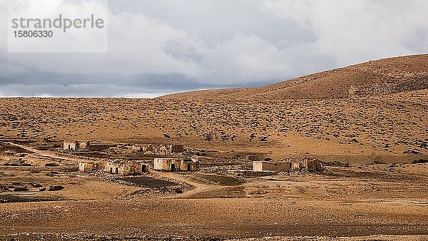 Verlassenes Dorf in den Bergen von Fuerteventura  Kanarische Inseln  Spanien  Europa