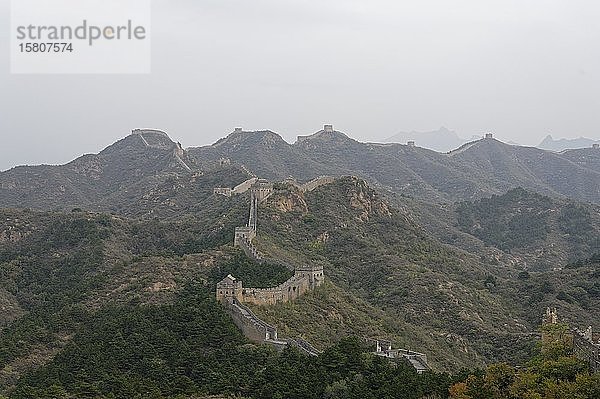 Chinesische Mauer  Linchangcun  Jinshanling  Peking  China  Asien
