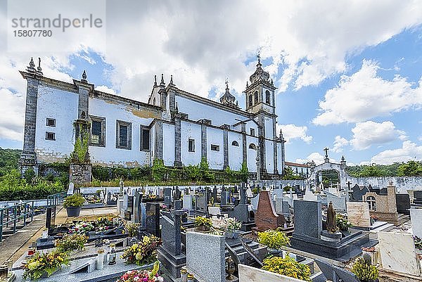 Friedhof des Klosters St. Martin von Tibaes  Braga  Minho  Portugal  Europa