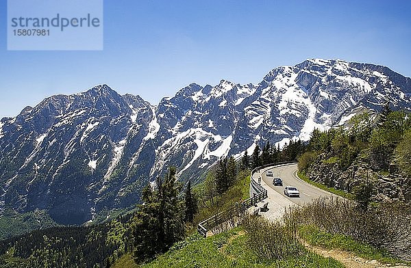 Hoher Göll  Roßfeldstraße  Berchtesgadner Land  Bayern  Deutschland  Europa