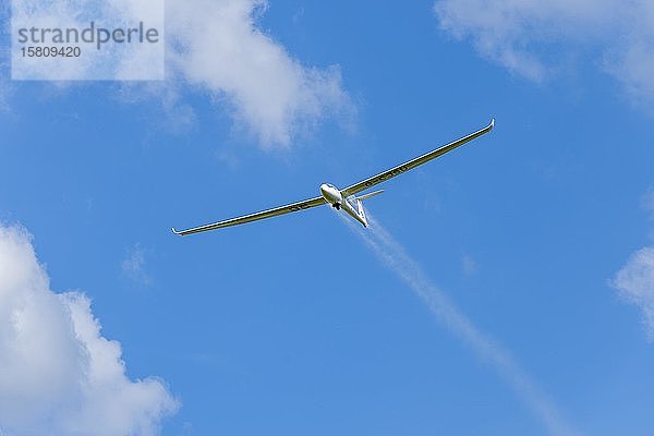 Segelflugzeug am Himmel  Deutschland  Europa