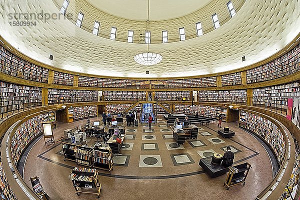 Bibliothek  Innenraum  Stockholm  Schweden  Europa