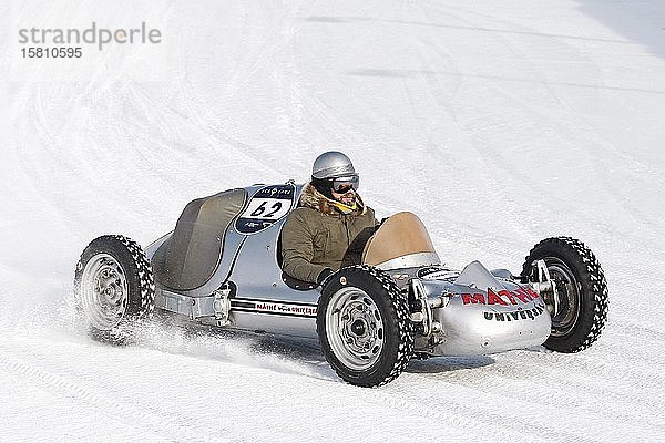 GP Ice Race 2020  Otto Mathé Special  Lumpenflugzeug  Baujahr 1952  5-facher Sieger des historischen Eis-Asses  Zell am See  Österreich  Europa