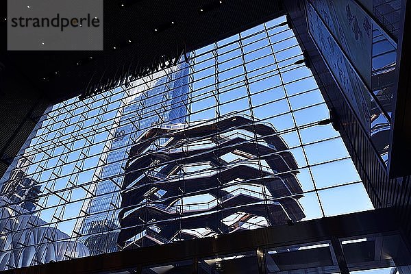 The Vessel  begehbares Kunstwerk in den Hudson Yards des britischen Designers Thomas Heatherwick  Manhattan  New York City  New York State  USA  Nordamerika