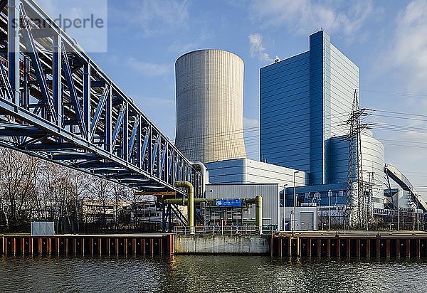 Kraftwerk Datteln 4  Uniper-Steinkohlekraftwerk am Dortmund-Ems-Kanal  Datteln  Ruhrgebiet  Nordrhein-Westfalen  Deutschland  Europa