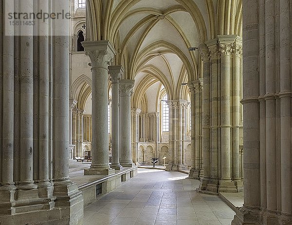 Romanische Basilika Sainte-Marie-Madeleine  Vézelay  Departement Yonne  Frankreich  Europa