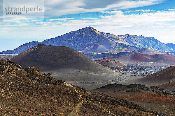 Haleakala-Nationalpark  Vulkanlandschaft  Insel Maui  Hawaii  Vereinigte Staaten von Amerika  Nordamerika