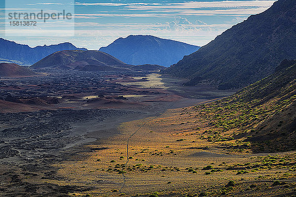 Haleakala-Nationalpark  Vulkanlandschaft  Insel Maui  Hawaii  Vereinigte Staaten von Amerika  Nordamerika