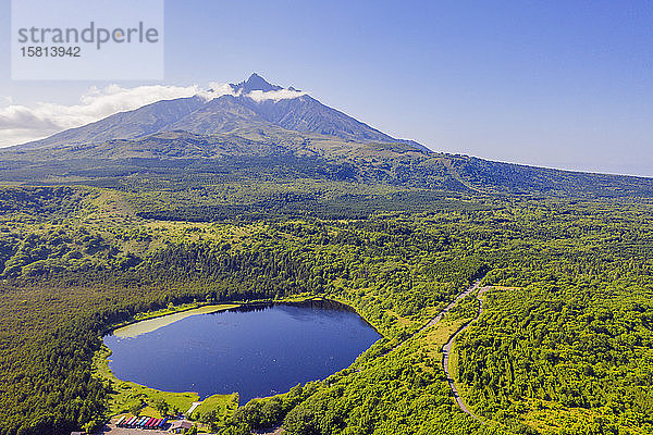 Insel Rishiri  Berg Rishiri San  Hokkaido  Japan  Asien