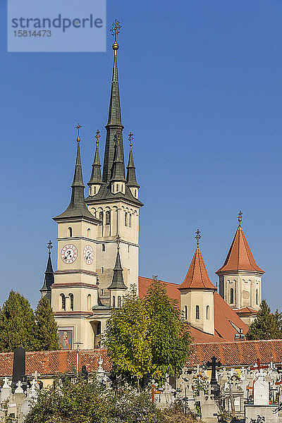 St.-Nikolaus-Kirche am Piata Unirii (Platz der Union)  Brasov  Region Siebenbürgen  Rumänien  Europa