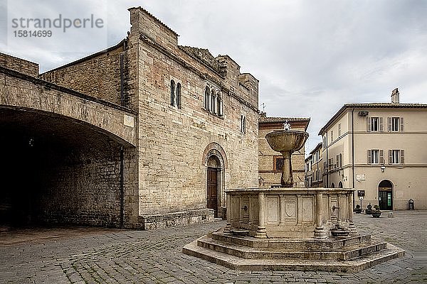 Kirche von San Silvestro  Bevagna  Perugia  Umbrien  Italien  Europa